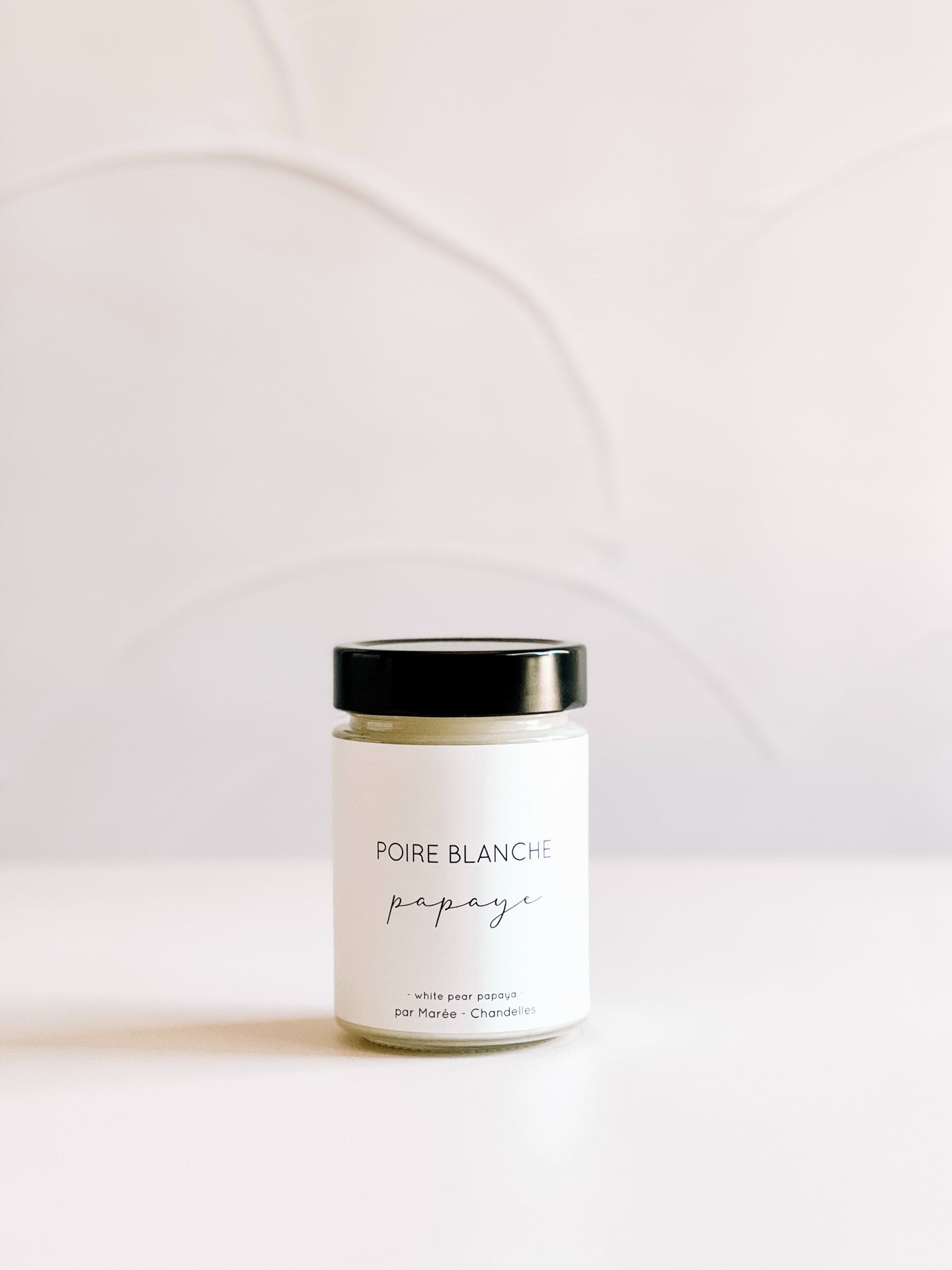 CHANDELLE DE SOYA POIRE BLANCHE ET PAPAYE
