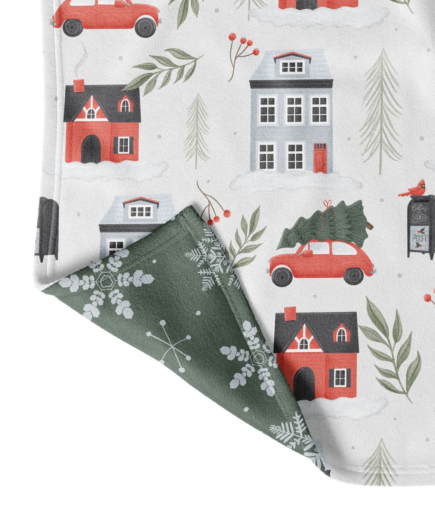 MA TRÈS P'TITE COUVERTE DE NOËL - LE VILLAGE ENNEIGÉ