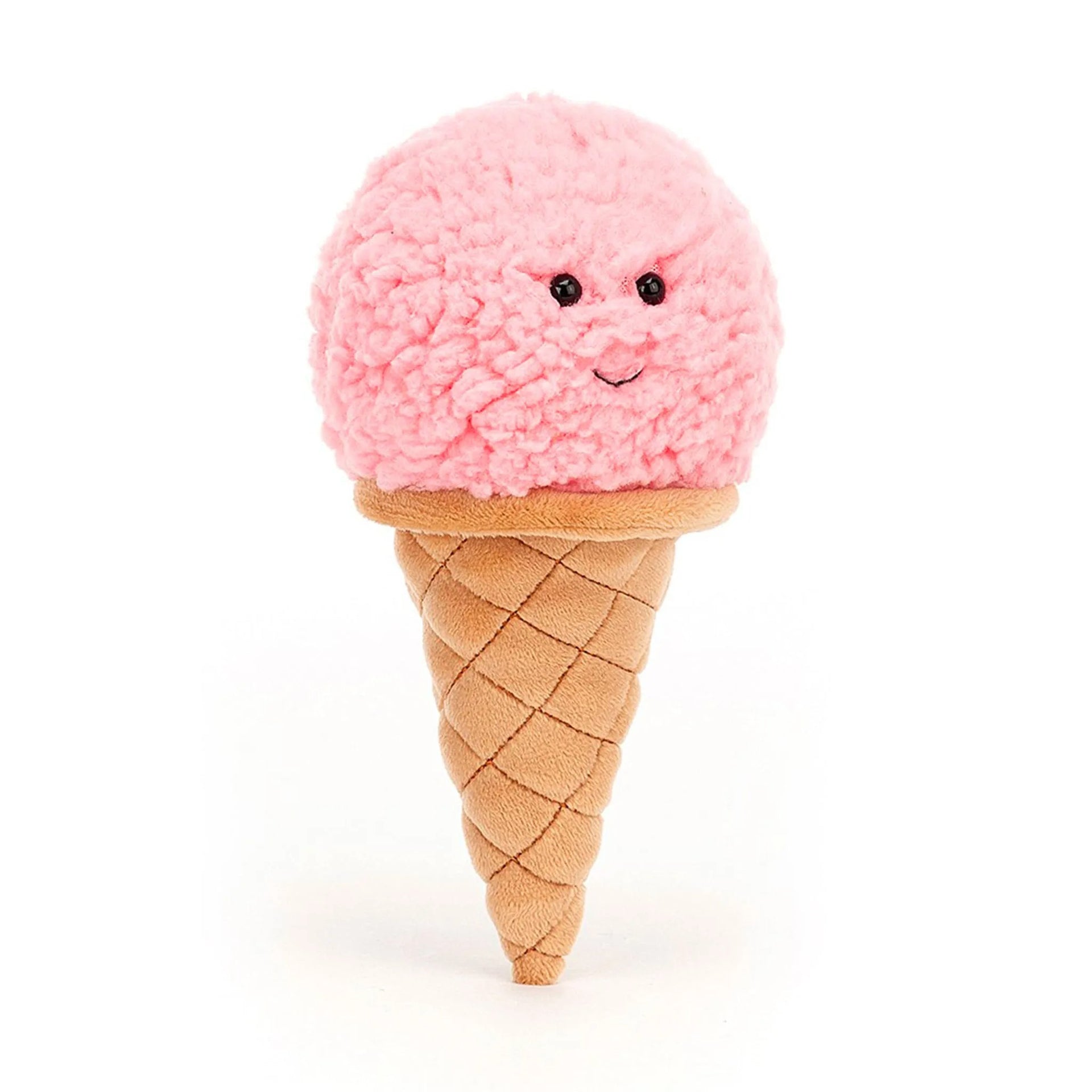 Peluche Cornet de Crème Glacé fraise