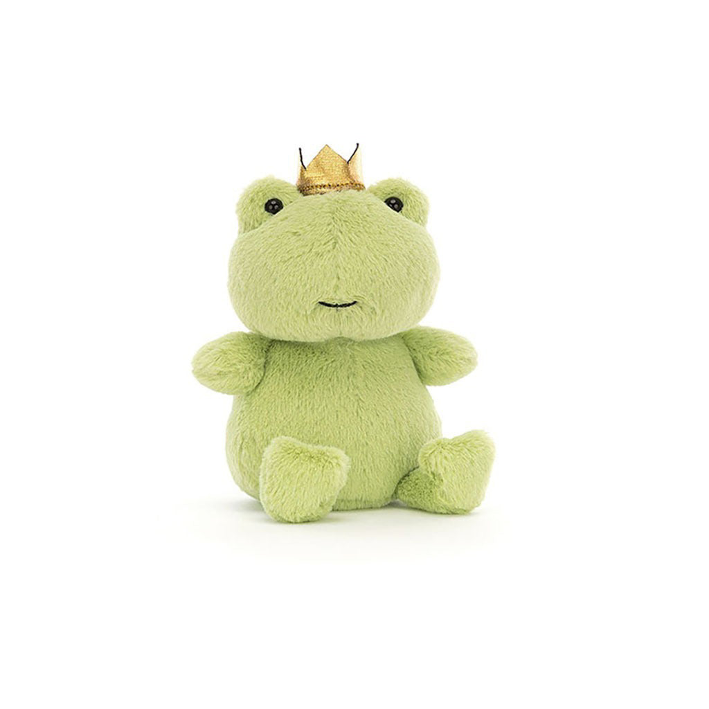 Peluche GRENOUILLE VERTE ET SA COURONNE