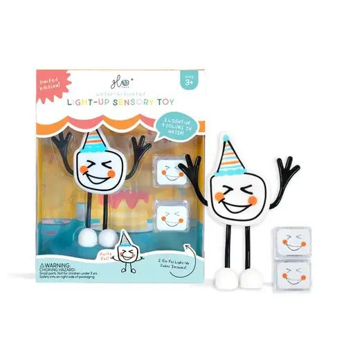 Glo Pals - Personnage avec 2 Cubes Lumineux Activés par l'Eau